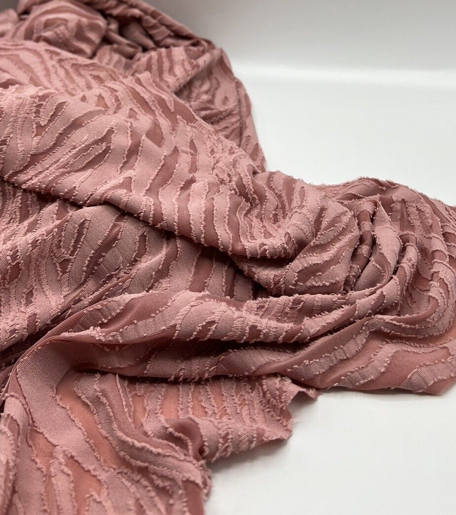Rose Textured Zebra Stretch Dress Craft Fabric