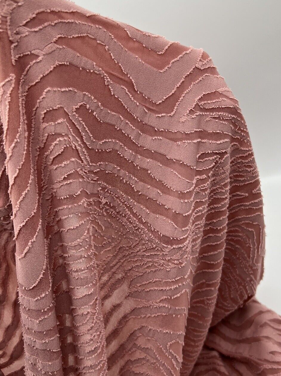 Rose Textured Zebra Stretch Dress Craft Fabric
