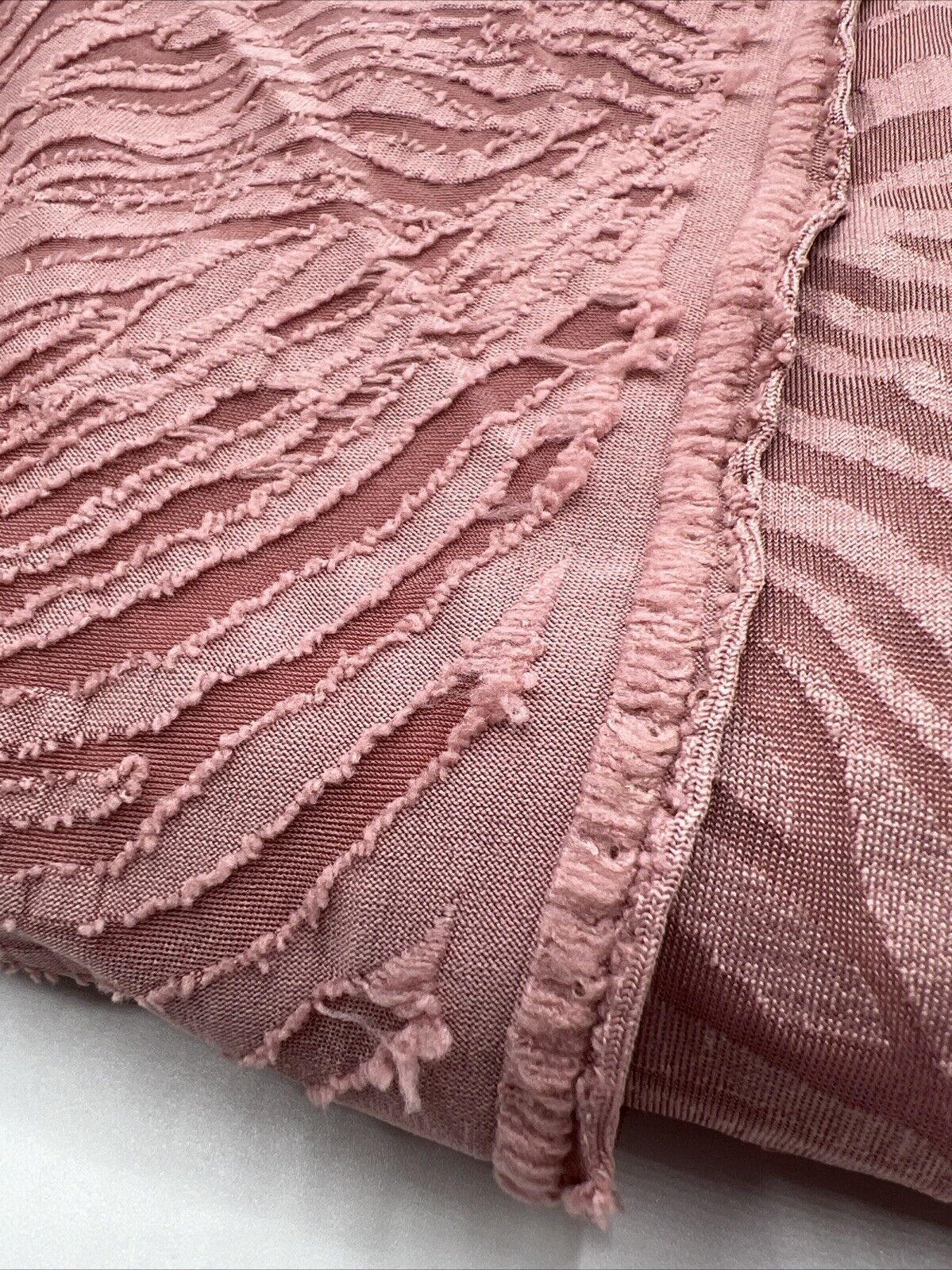 Rose Textured Zebra Stretch Dress Craft Fabric