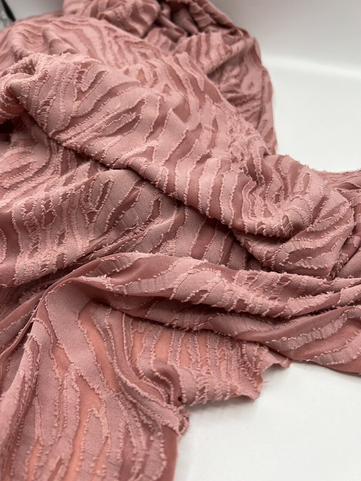 Rose Textured Zebra Stretch Dress Craft Fabric