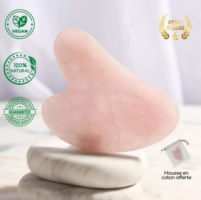 Rose Quartz Gua Sha Massager