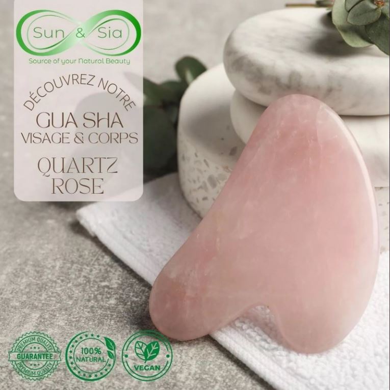 Rose Quartz Gua Sha Massager