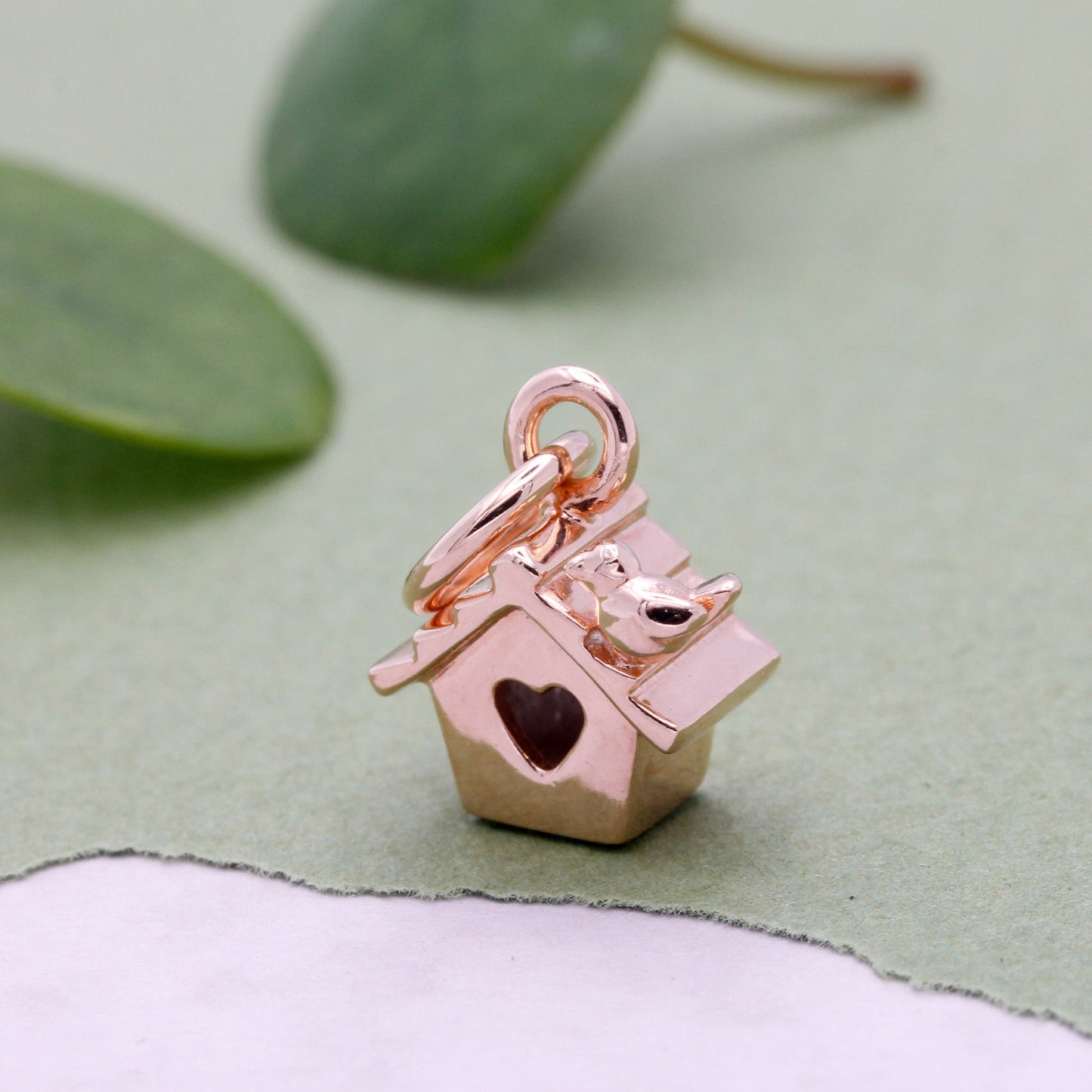 Bird House Silver Charm