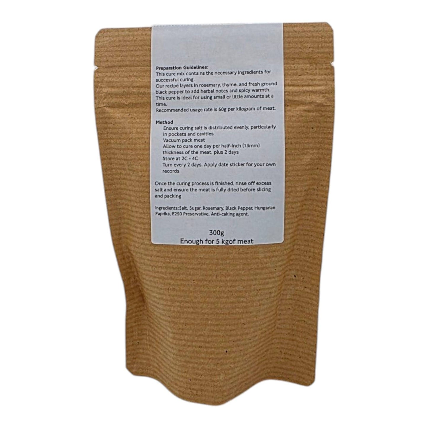 Bacon Curing Kit - Rosemary & Black Pepper