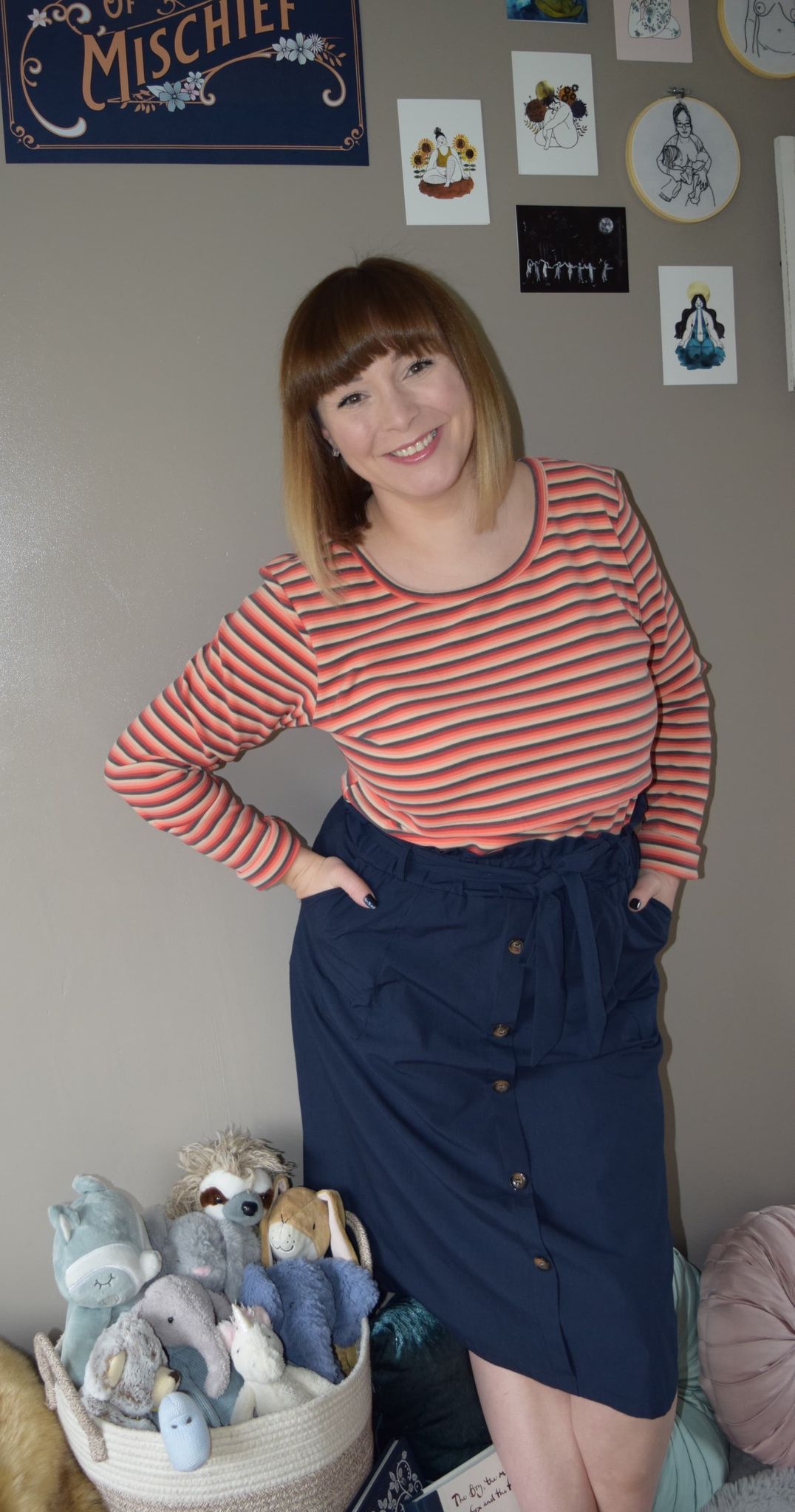 Rosie Stripe Breastfeeding Sweater