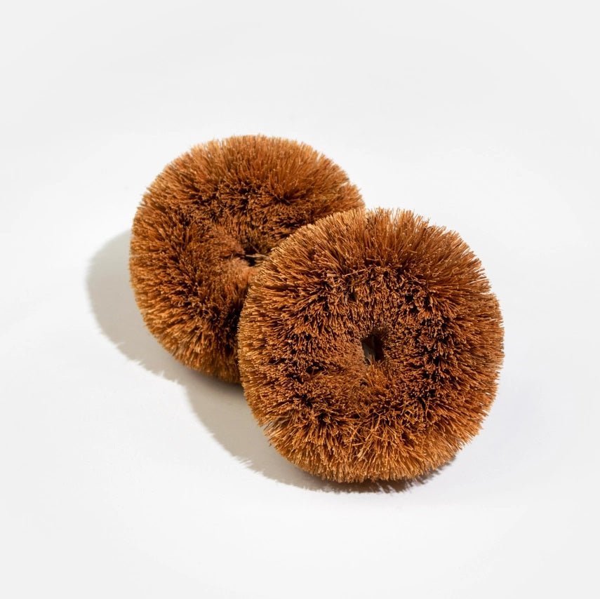 Round Coconut Scourers - 2 Pack