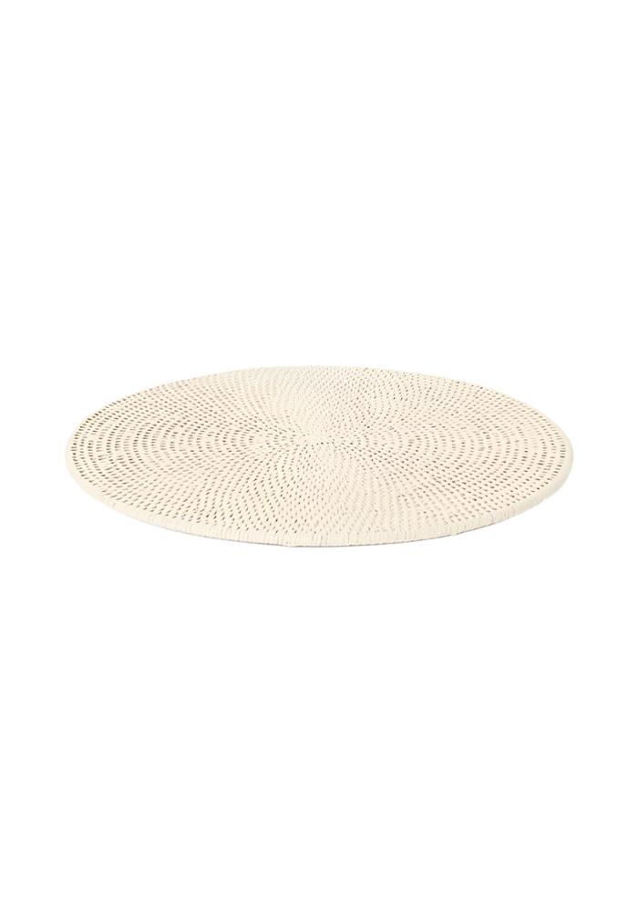 Round & Round Rattan Placemat Sand Colour - Set of 4