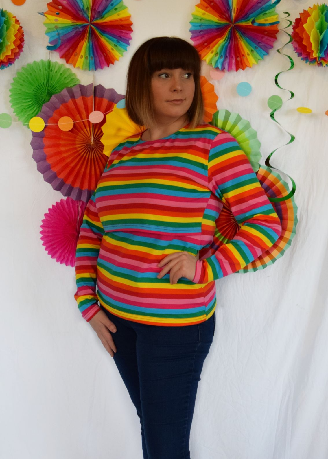 Roxy Rainbow Breastfeeding Top