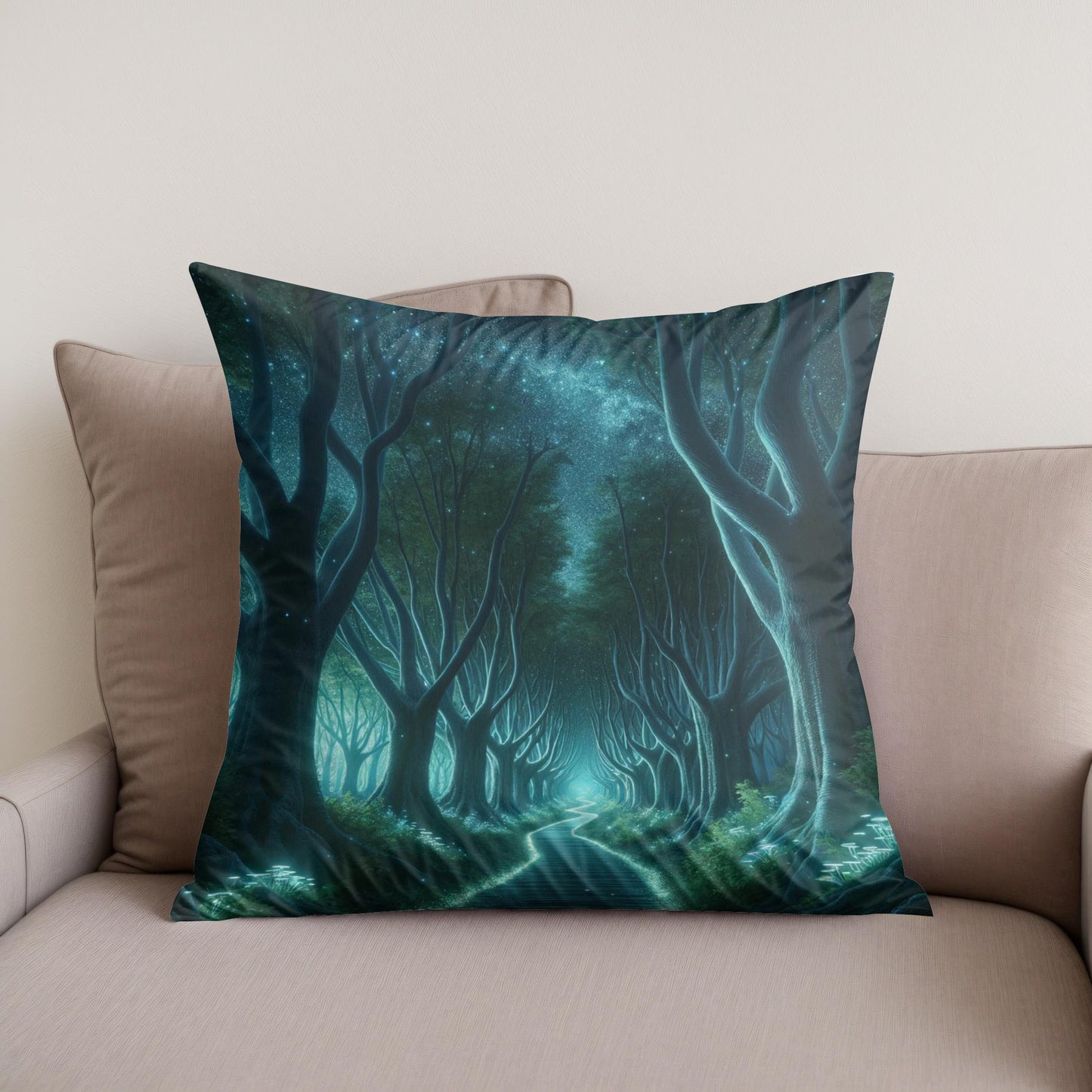 Glowing Grove Cotton Cushion