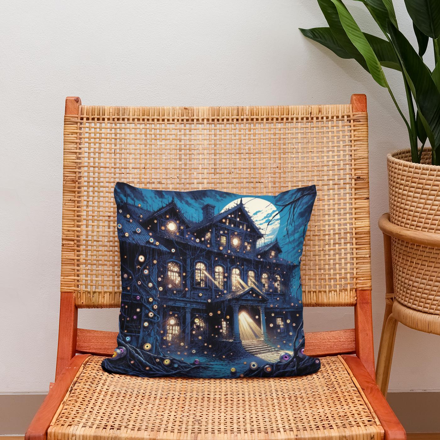 Manor of the Watchful Eyes Cotton Cushion