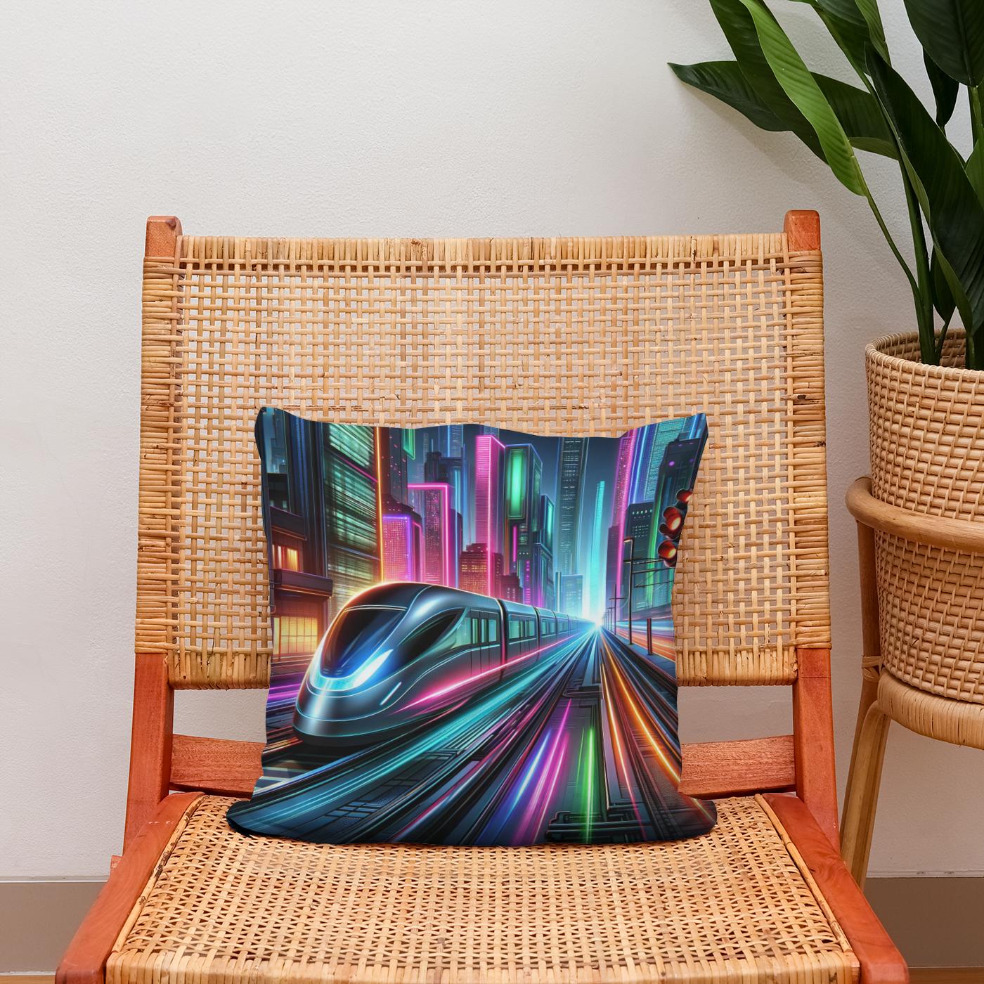 Neon Velocity Cotton Cushion