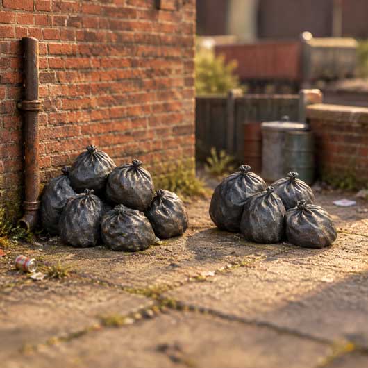 Ready to Paint Rubbish Bag Pile (2 pack)