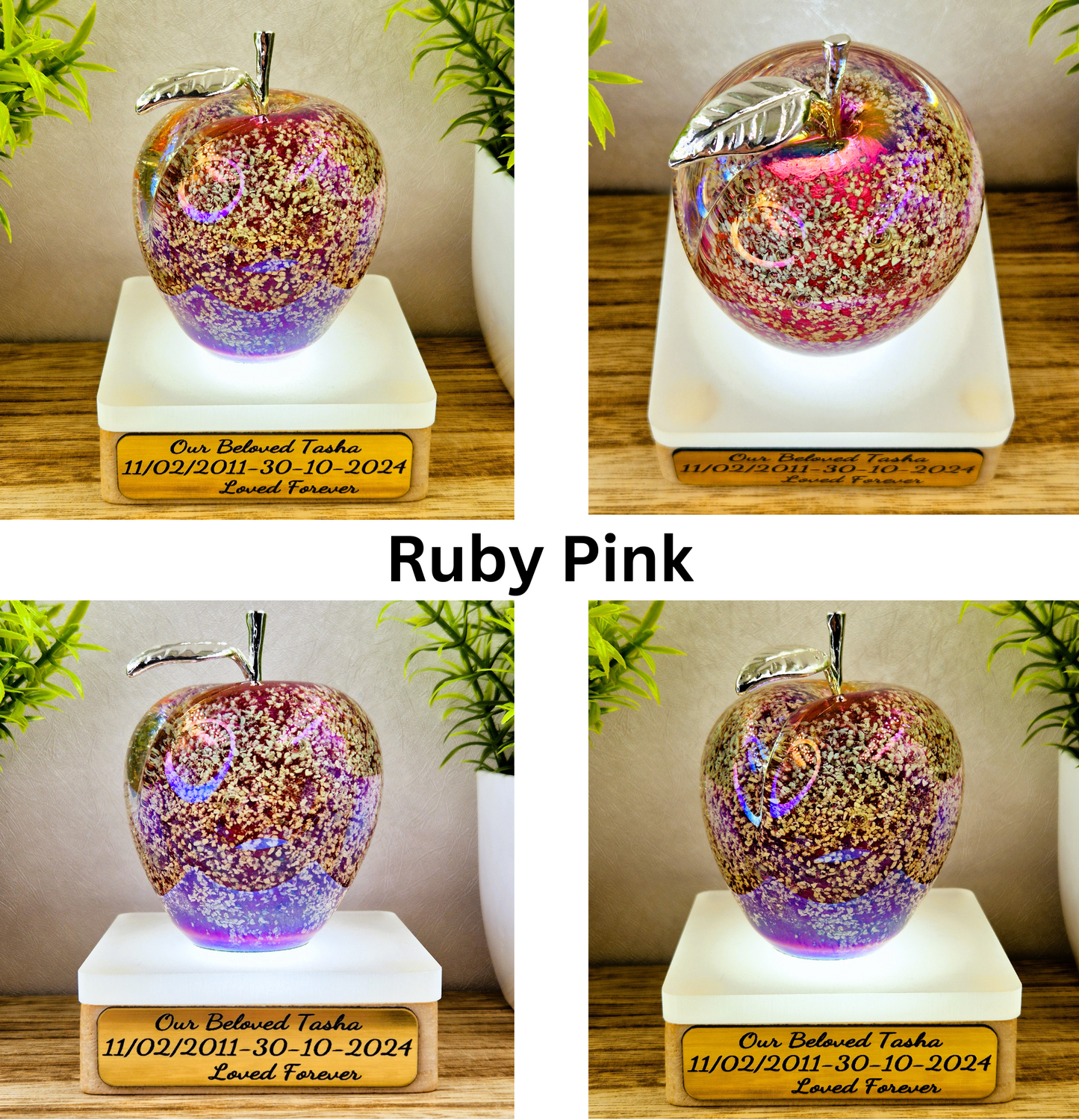 Ashes in glass large apple