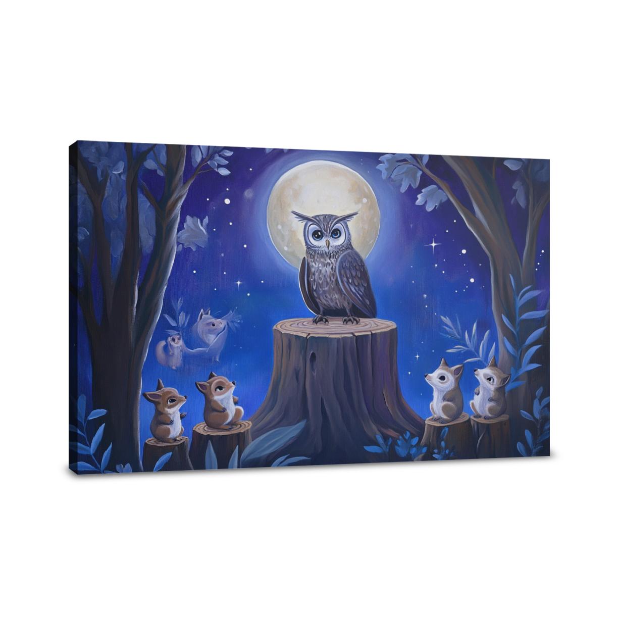 Owl's Stardust Canvas