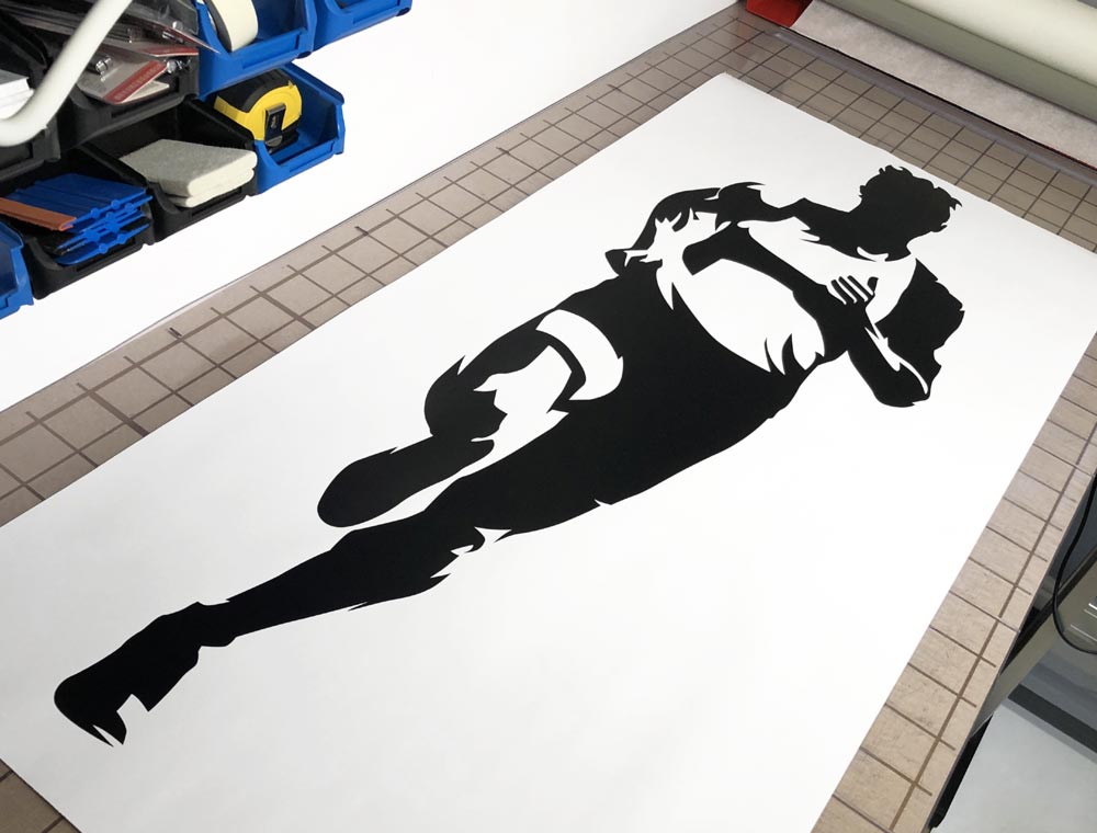 Runner Athlete Wall Sticker – Running Silhouette Sports Decal