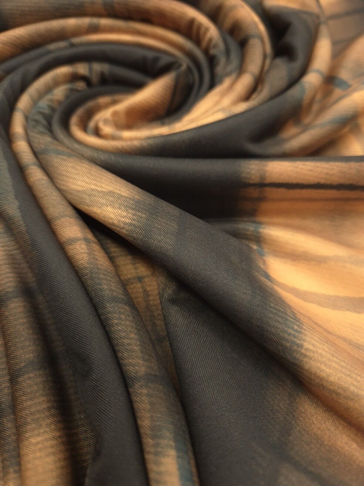 Rust & Checkered Print Soft Touch Stretch Fabrics
