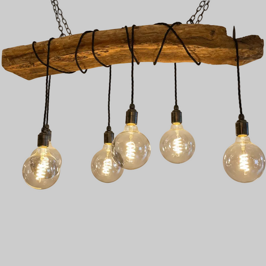 Rustic Ancient Oak Wrap Around Chandelier
