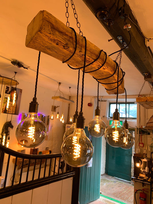 Rustic Ancient Oak Wrap Around Chandelier