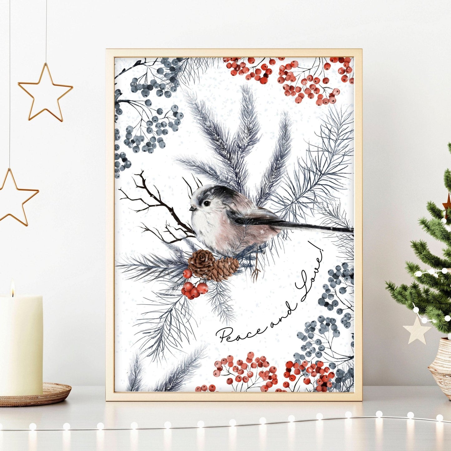 Xmas wall hangings - Christmas wall art print