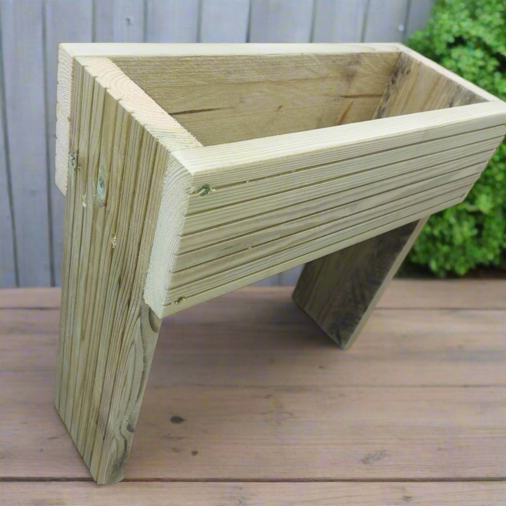 40cm high Raised wooden decking planter