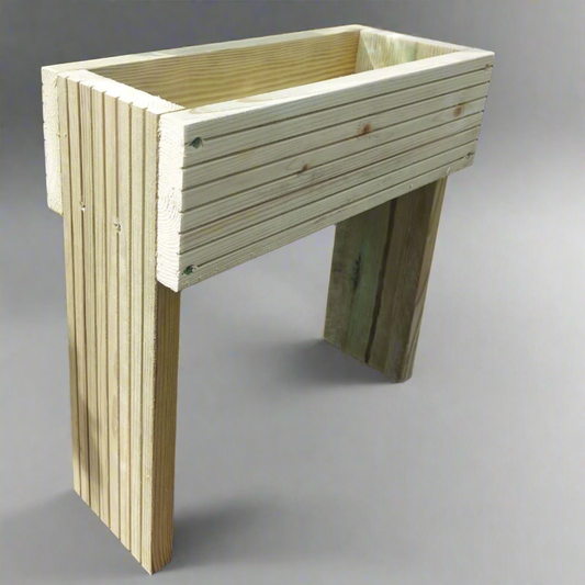 40cm high Raised wooden decking planter