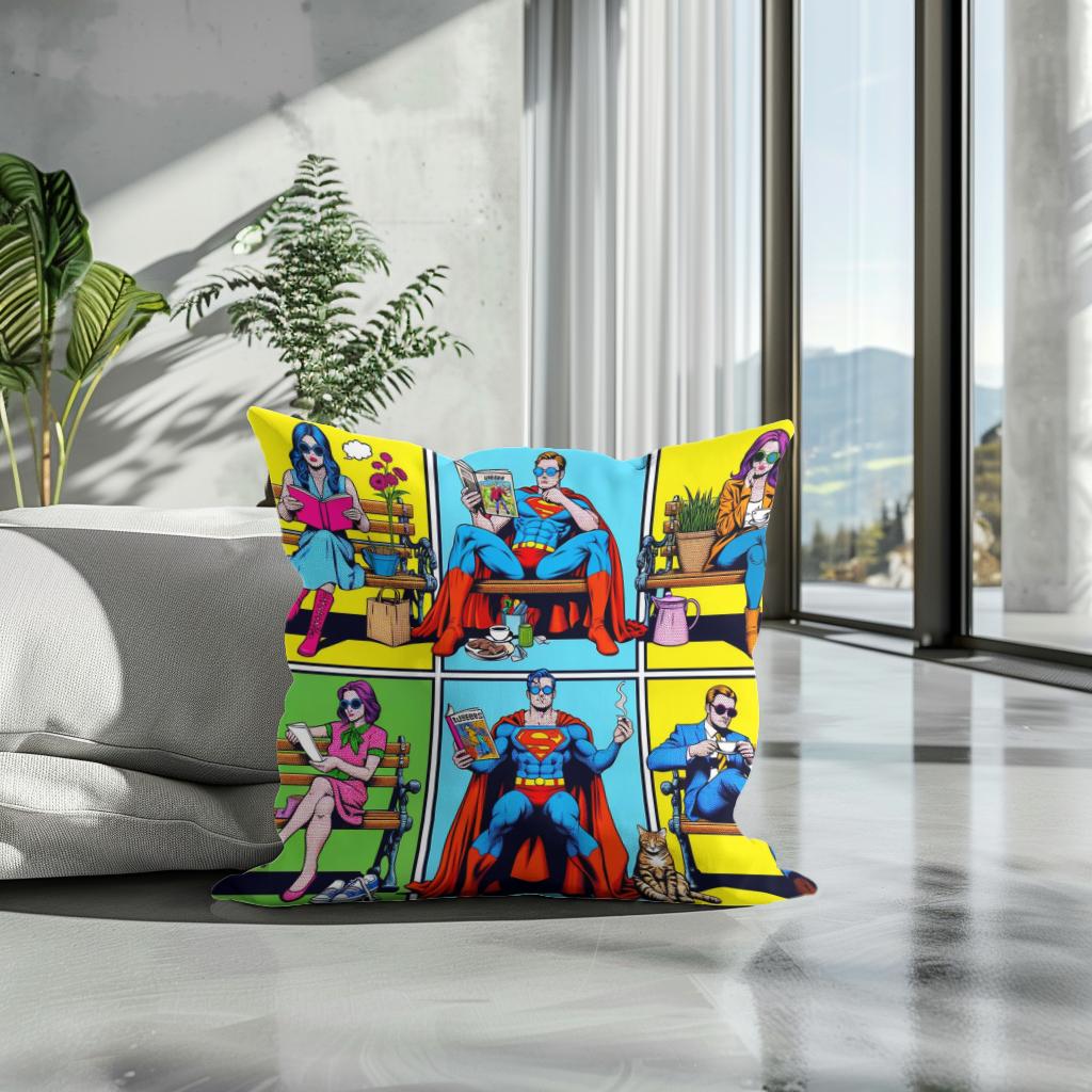 Heroes Unplugged Cotton Cushion