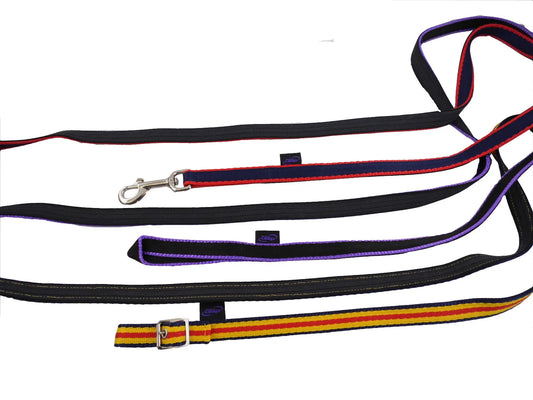 Rubber Grip Webbing Reins - Buckle Attachment