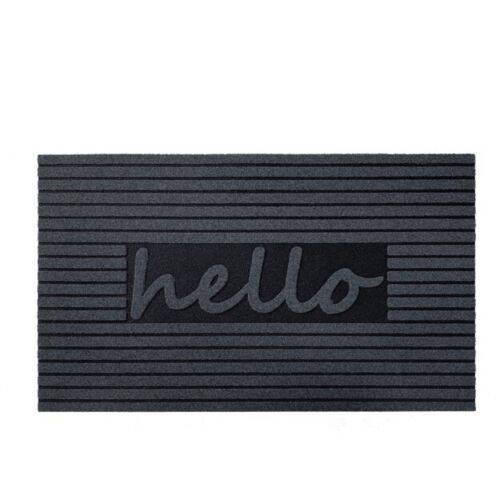 Eco-Friendly "Welcome/Hello" Door Mat - Grey