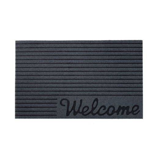 Eco-Friendly "Welcome" Door Mat - Dark Grey