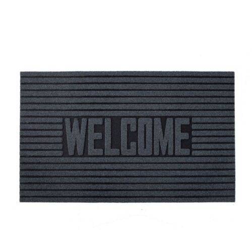 Eco-Friendly "Welcome/Hello" Door Mat - Grey