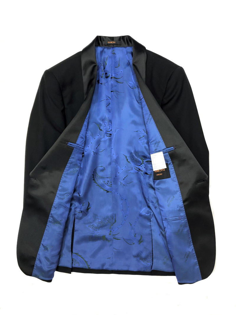 Black 3-piece Tuxedo With Satin Shawl Lapel