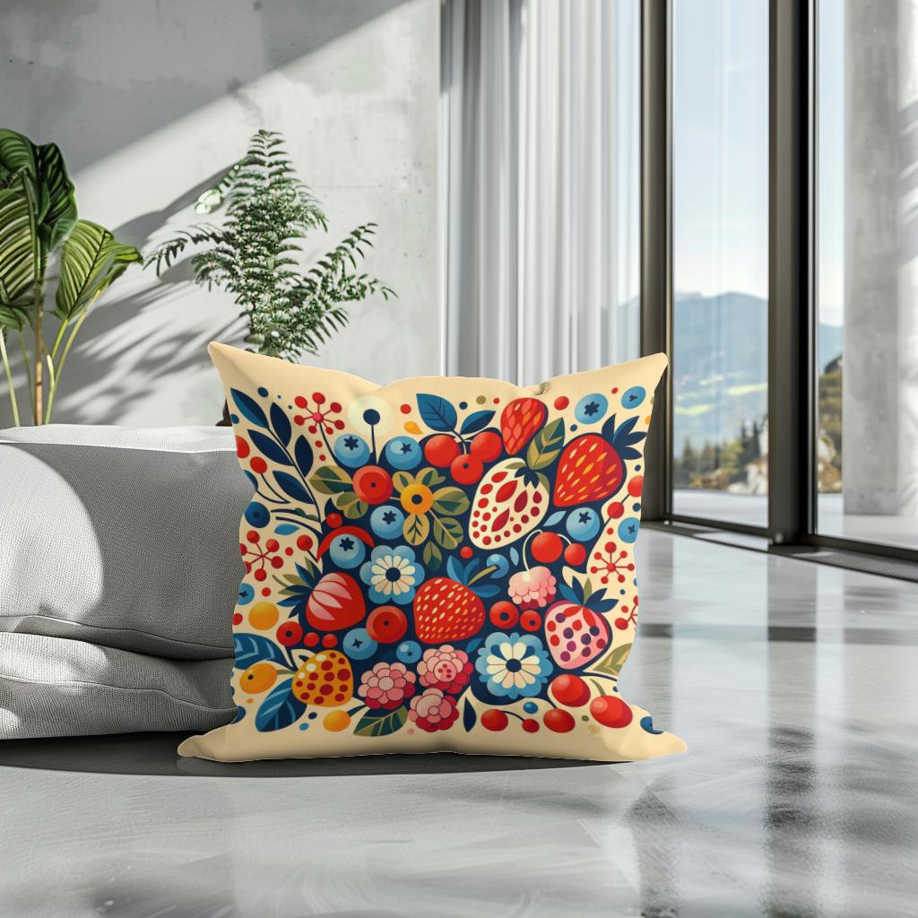 Berry Medley Cotton Cushion