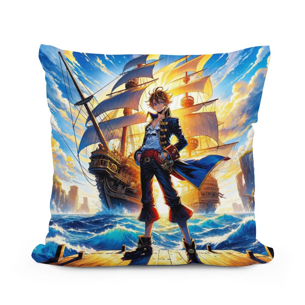 Voyage of the Brave Cotton Cushion