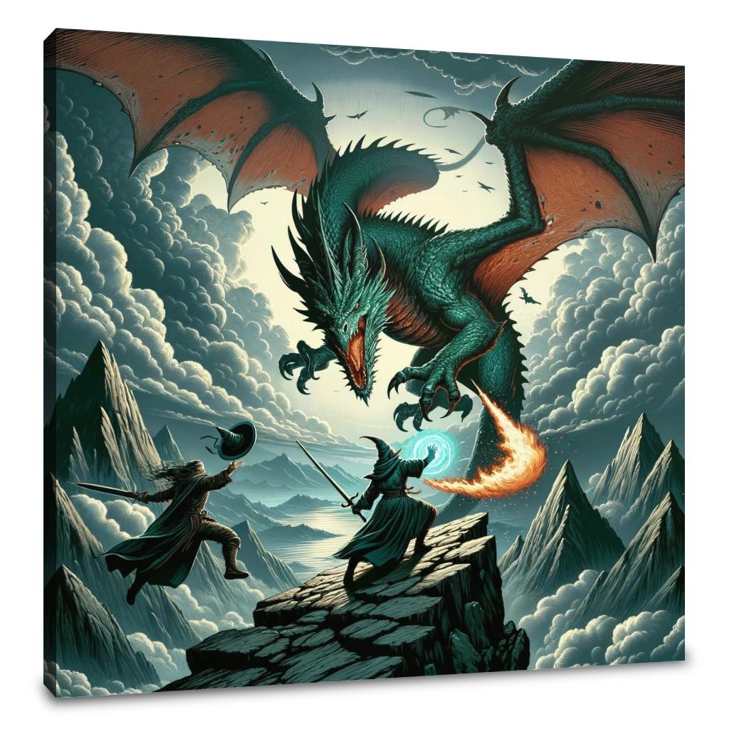 Dragon Battle Canvas