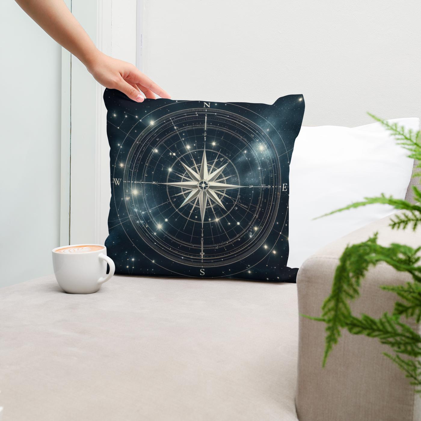 Celestial Compass Cotton Cushion