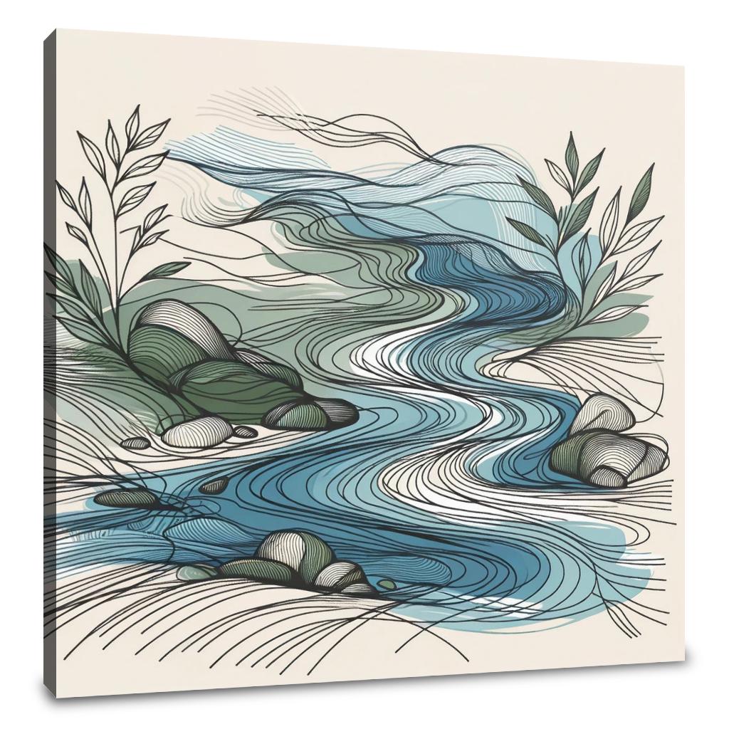 Flowing River Canvas