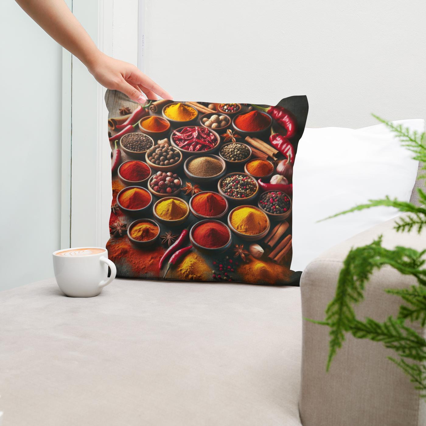 Spice Bazaar Palette Cotton Cushion