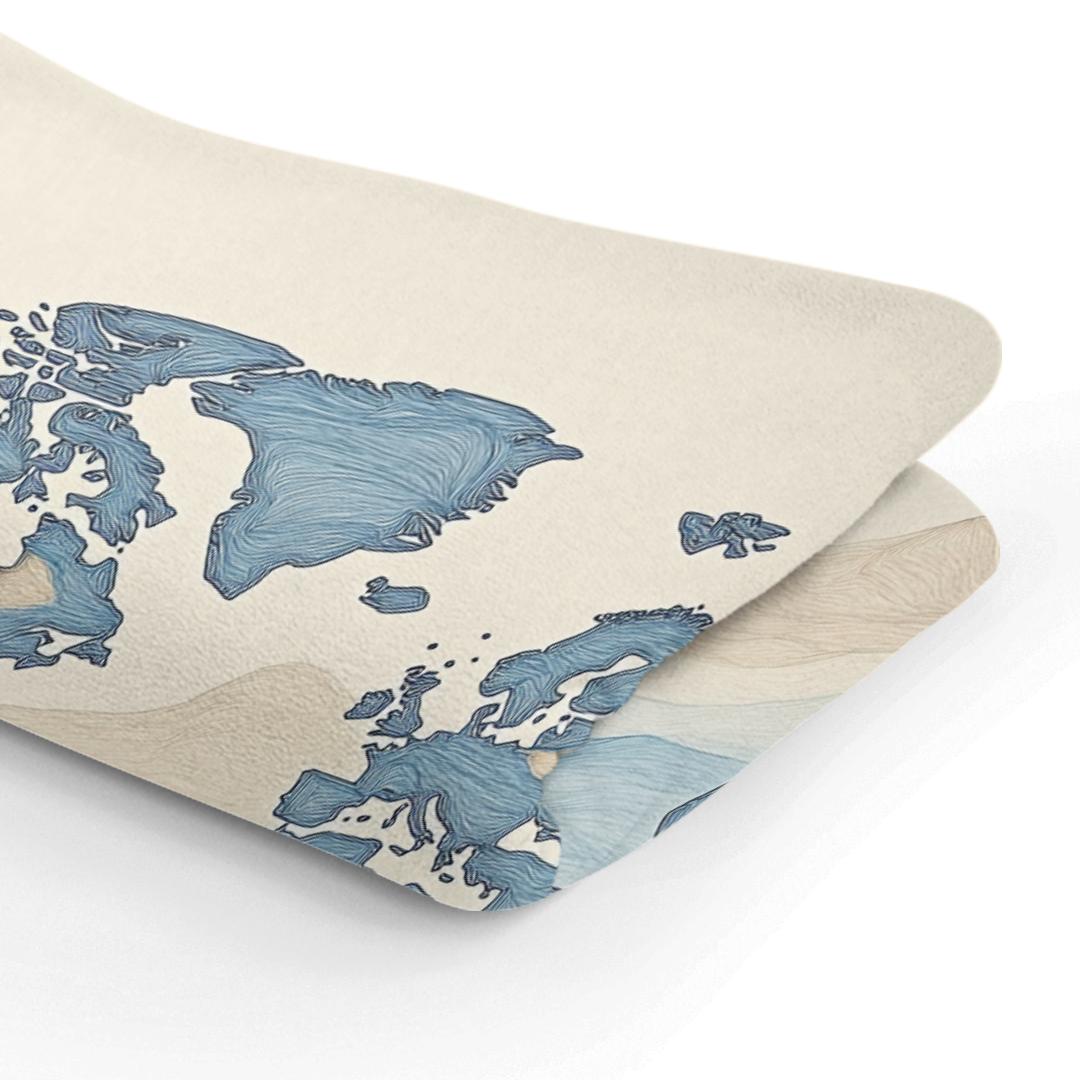 Worldly Outlines Blanket