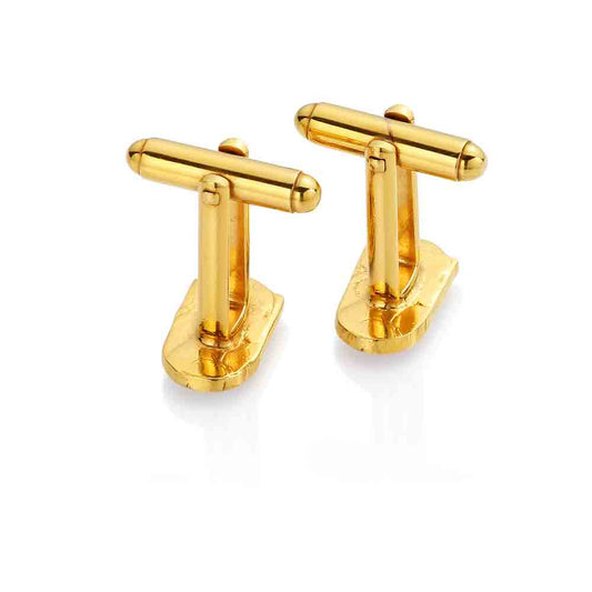 One Shilling Shield - Enamelled Coin Cufflinks