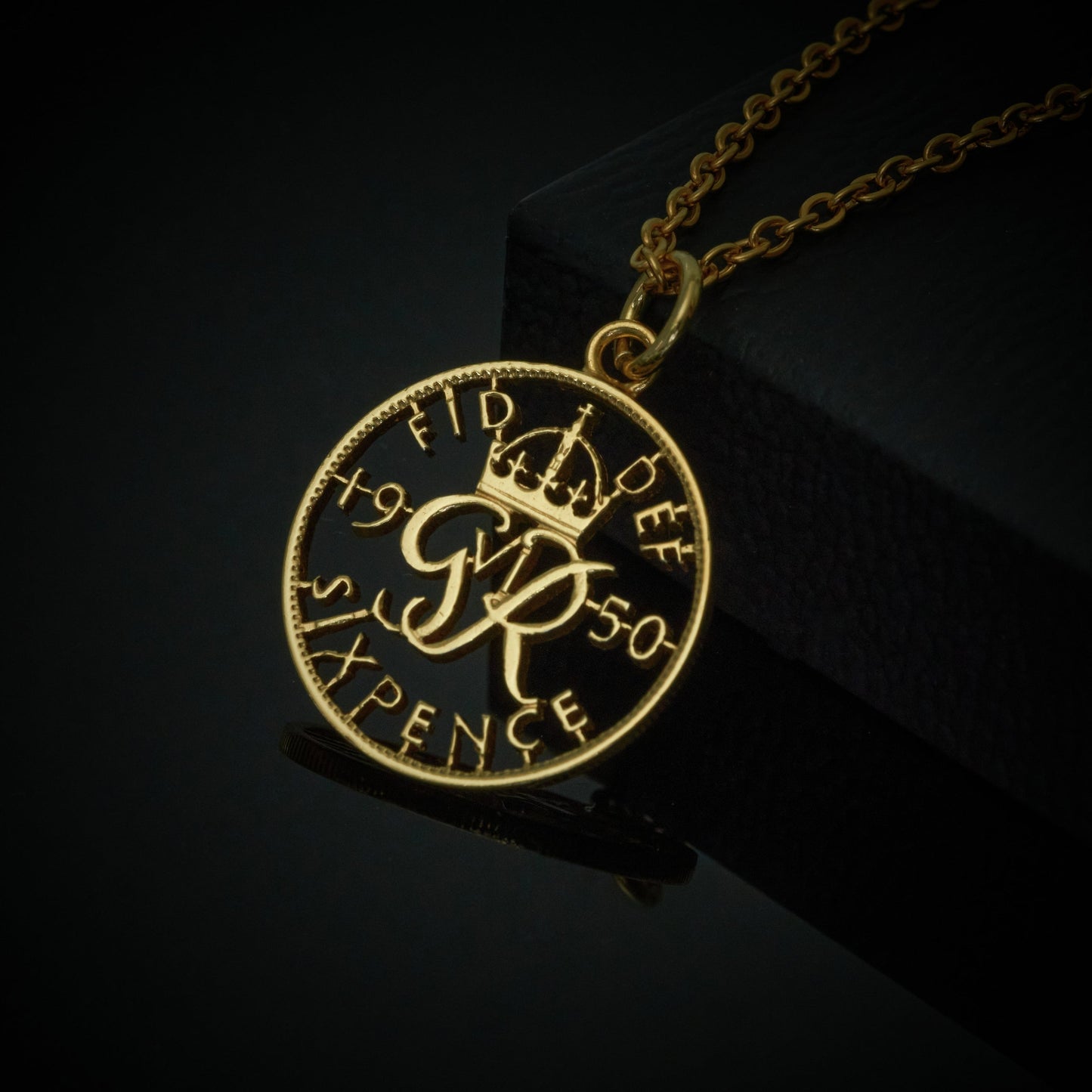 George VI  Sixpence (1937-1952) - Cut Out Coin Necklace