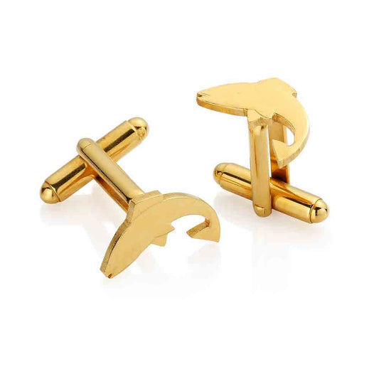 Irish Ten Pence Salmon - Cut Out Coin Cufflinks