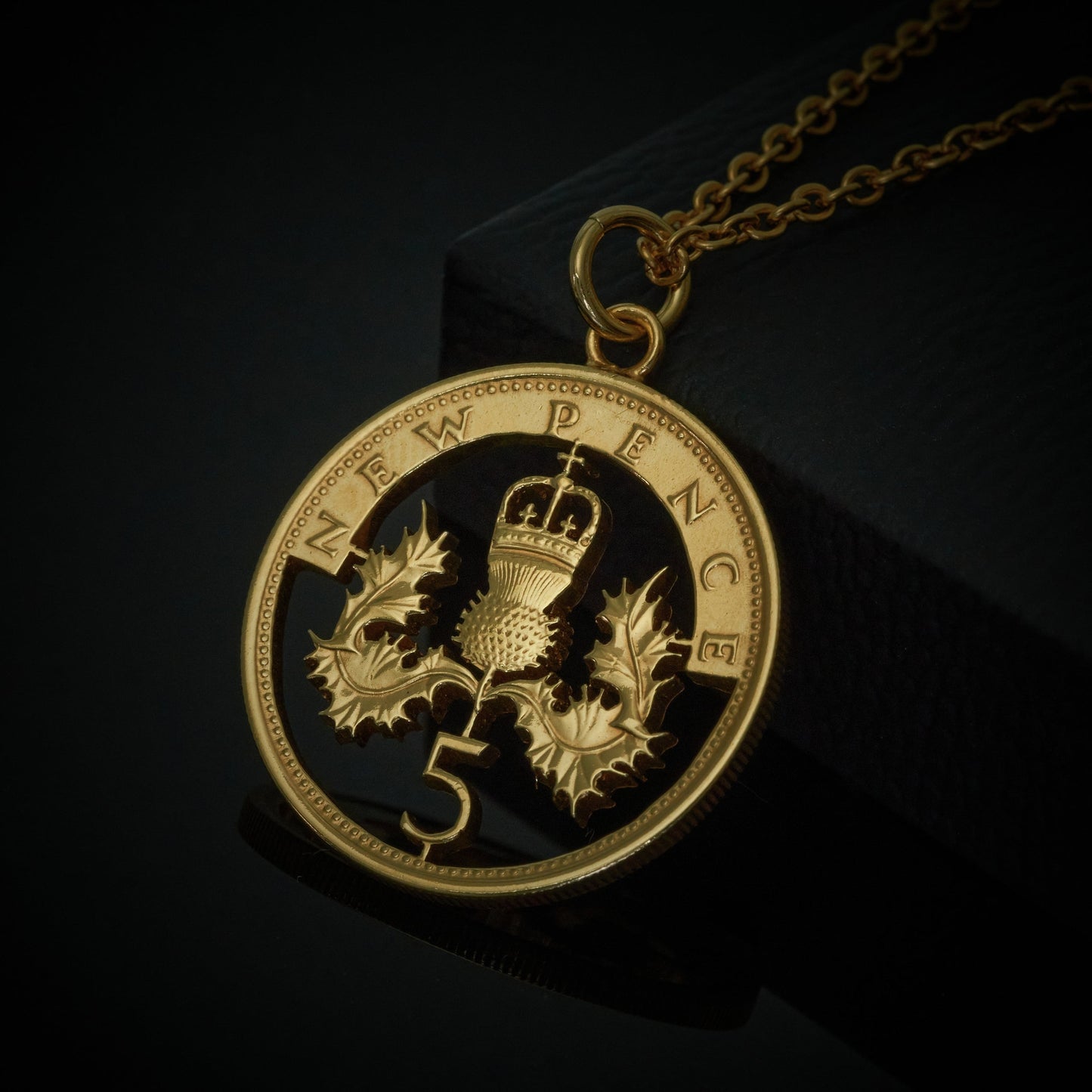 Five Pence (1968-1989) - Cut Out Coin Necklace