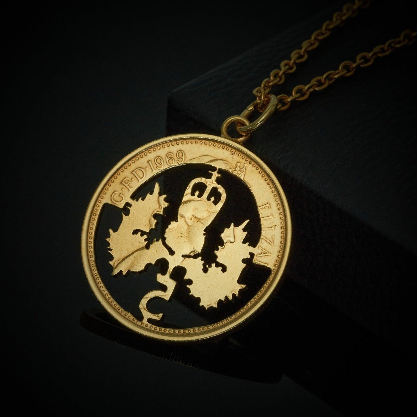 Five Pence (1968-1989) - Cut Out Coin Necklace