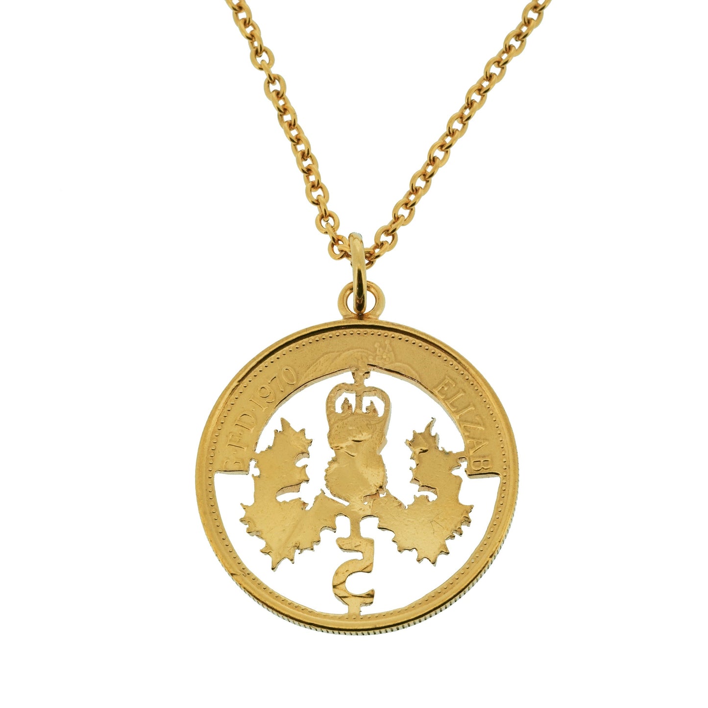 Five Pence (1968-1989) - Cut Out Coin Necklace