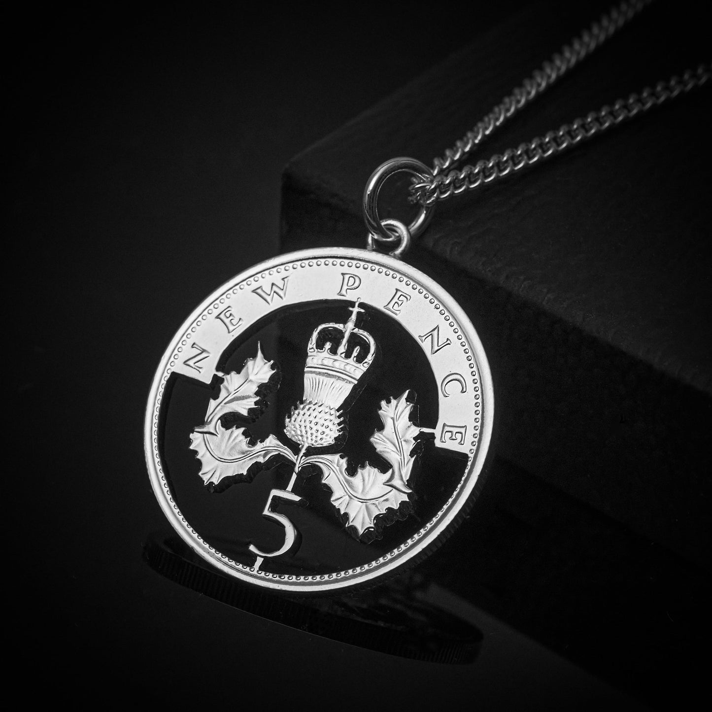 Five Pence (1968-1989) - Cut Out Coin Necklace