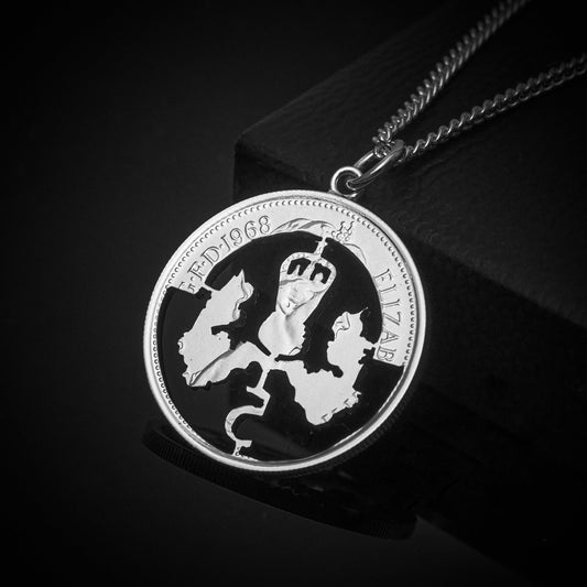 Five Pence (1968-1989) - Cut Out Coin Necklace