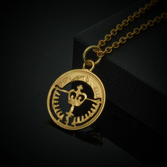 Halfpenny (1971-1982) - Cut Out Coin Necklace