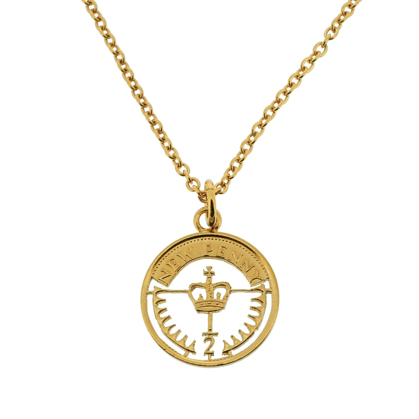 Halfpenny (1971-1982) - Cut Out Coin Necklace