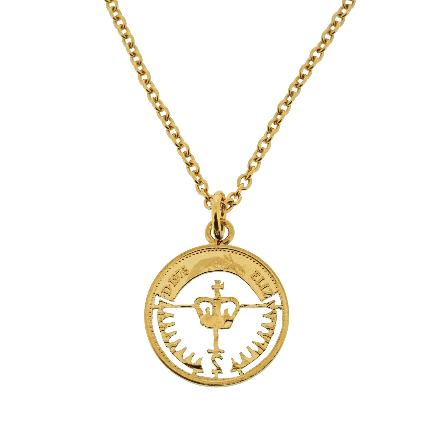Halfpenny (1971-1982) - Cut Out Coin Necklace