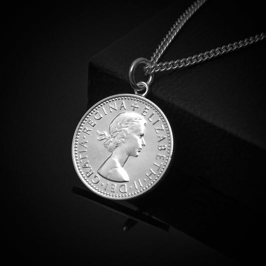 Sixpence (1953-1967) - Plated Coin Necklace